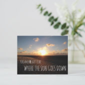 Carte Postale Where the sun goes (Debout devant)