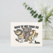 Carte Postale Where the Wild Things Are Characters & Logo (Debout devant)