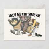 Carte Postale Where the Wild Things Are Characters & Logo (Devant)
