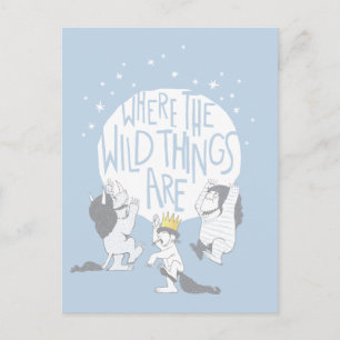 Carte Postale Where The Wild Things Are Moon & Stars