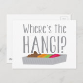 Carte Postale Wheres le HANGI ? (Festin maori de la Nouvelle (Devant / Derrière)