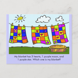 Carte Postale Which One is My Blanket?