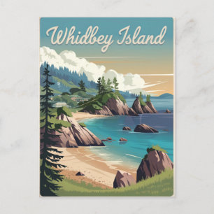 Carte Postale Whidbey Island Vintage