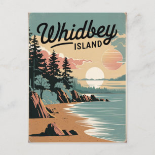Carte Postale Whidbey Island Vintage