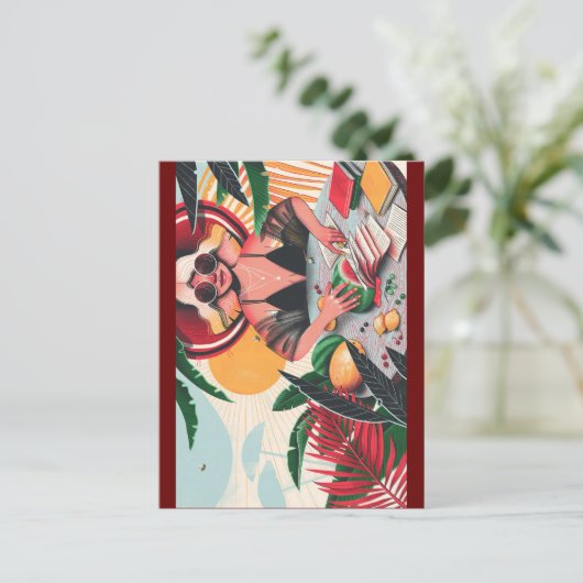 carte postale whimsical (Debout devant)