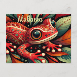 Carte Postale Whimsical Alabama State Red Hills Salamander