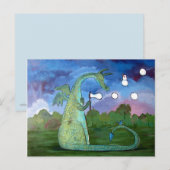 Carte postale Whimsical Art Cute pour enfants Drag (Devant / Derrière)