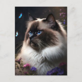 Carte postale Whimsical Birman Cat (Devant)