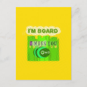 Carte Postale Whimsical Bored, mais la pensée de vous