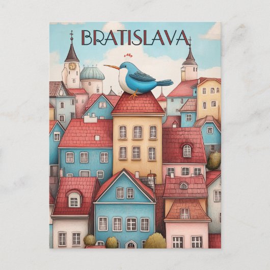Carte Postale Whimsical Bratislava Voyage (Devant)