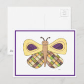 Carte postale Whimsical Butterfly (Devant / Derrière)