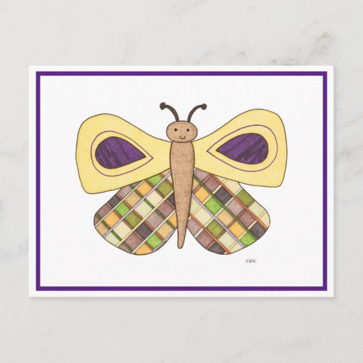 Carte postale Whimsical Butterfly (Devant)