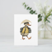 Carte Postale Whimsical Cartoon Duck Postcard (Debout devant)