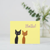 Carte postale Whimsical Cat (Debout devant)