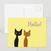 Carte postale Whimsical Cat (Devant / Derrière)