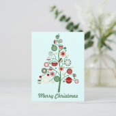 Carte postale Whimsical Christmas Holiday Tree (Debout devant)