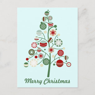Carte postale Whimsical Christmas Holiday Tree