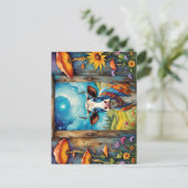 Carte Postale Whimsical Cow Dreamscape (Debout devant)