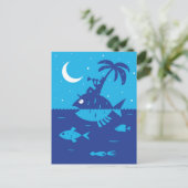 Carte Postale Whimsical Dreamies Fusils Musicien Ocean Moon Star (Debout devant)