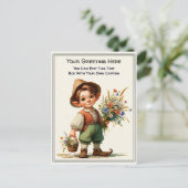 Carte Postale Whimsical Everyday Sentiment Storybook Art (Debout devant)