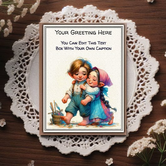 Carte Postale Whimsical Everyday Sentiment Storybook Art