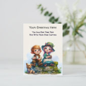 Carte Postale Whimsical Everyday Sentiment Storybook Art (Debout devant)