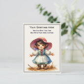 Carte Postale Whimsical Everyday Sentiment Storybook Art (Debout devant)