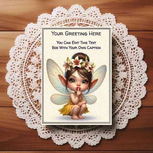 Carte Postale Whimsical Everyday Sentiment Storybook Fairy