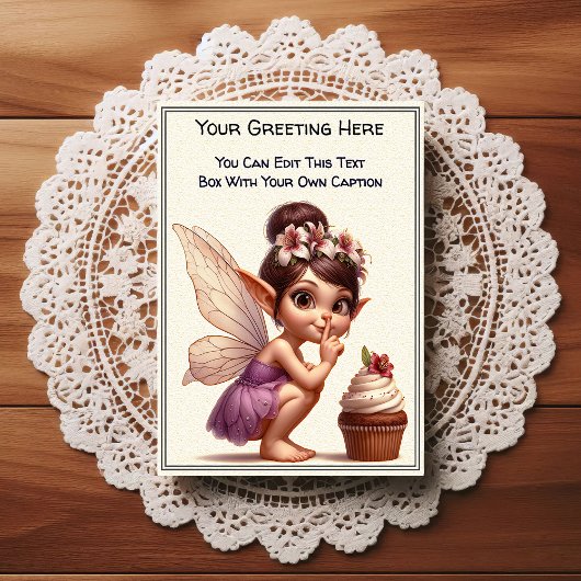 Carte Postale Whimsical Everyday Sentiment Storybook Fairy