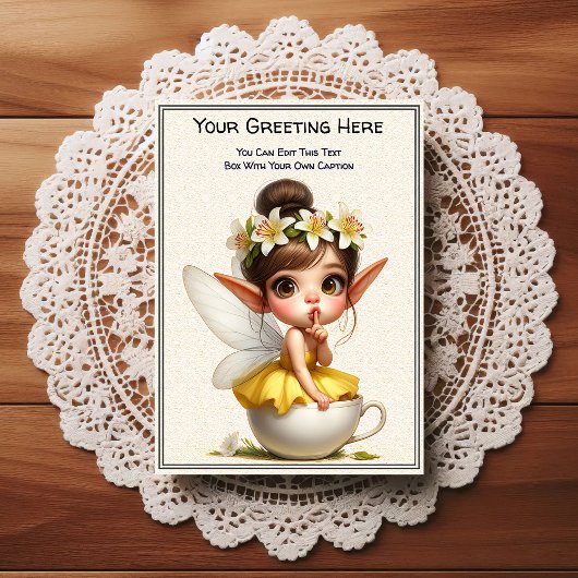 Carte Postale Whimsical Everyday Sentiment Storybook Fairy