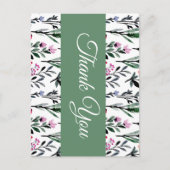 Carte Postale Whimsical Floral Watercolor Wedding (Devant)