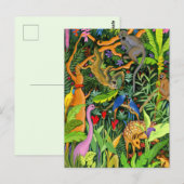 Carte postale Whimsical Forest Animaux (Devant / Derrière)