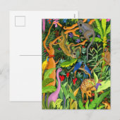 Carte postale Whimsical Forest Animaux (Devant / Derrière)