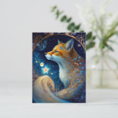 Carte Postale Whimsical Fox Imaginaire Art (Debout devant)