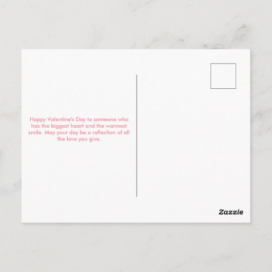 Carte Postale Whimsical Hearts Valentine's Day Postcard (Dos)