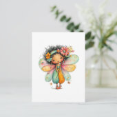 Carte Postale Whimsical Rainbow Fairy Postcard (Debout devant)