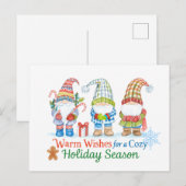 Carte Postale Whimsicale wishes for  cozy holiday season (Devant / Derrière)