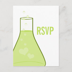 Carte postale Whimssaker RSVP, Vert