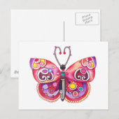 Carte postale Whimsy Butterfly (Devant / Derrière)