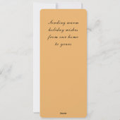 Carte postale Whippet Christmas (Dos)