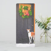 Carte postale Whippet Christmas (Debout devant)