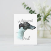 Carte Postale Whippet Papa 2 (Debout devant)