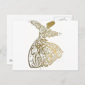 Carte Postale Whirling Sufi Dervish (Devant / Derrière)