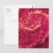 Carte Postale Whirlpool infrarouge Galaxy Messier 51a NGC 5194 (Devant / Derrière)