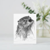Carte Postale Whiskers Otter (Debout devant)