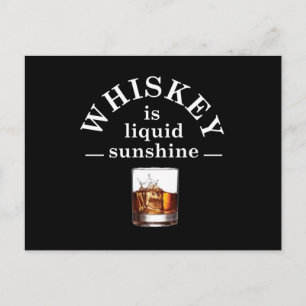 Carte Postale Whiskey cite d'étranges paroles d'alcool