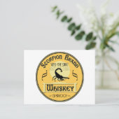 Carte Postale Whiskey de marque Scorpion (Debout devant)