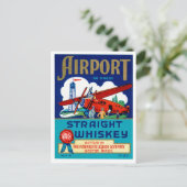 Carte Postale Whiskey droit d'aéroport (Debout devant)
