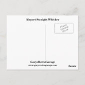 Carte Postale Whiskey droit d'aéroport (Dos)