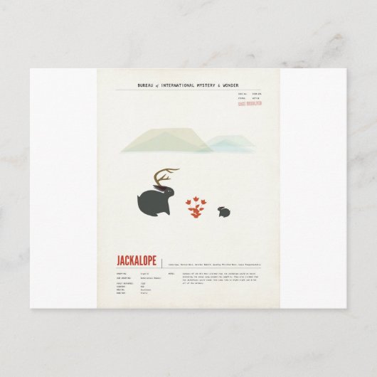 Carte Postale Whiskey Jackalope (Devant)